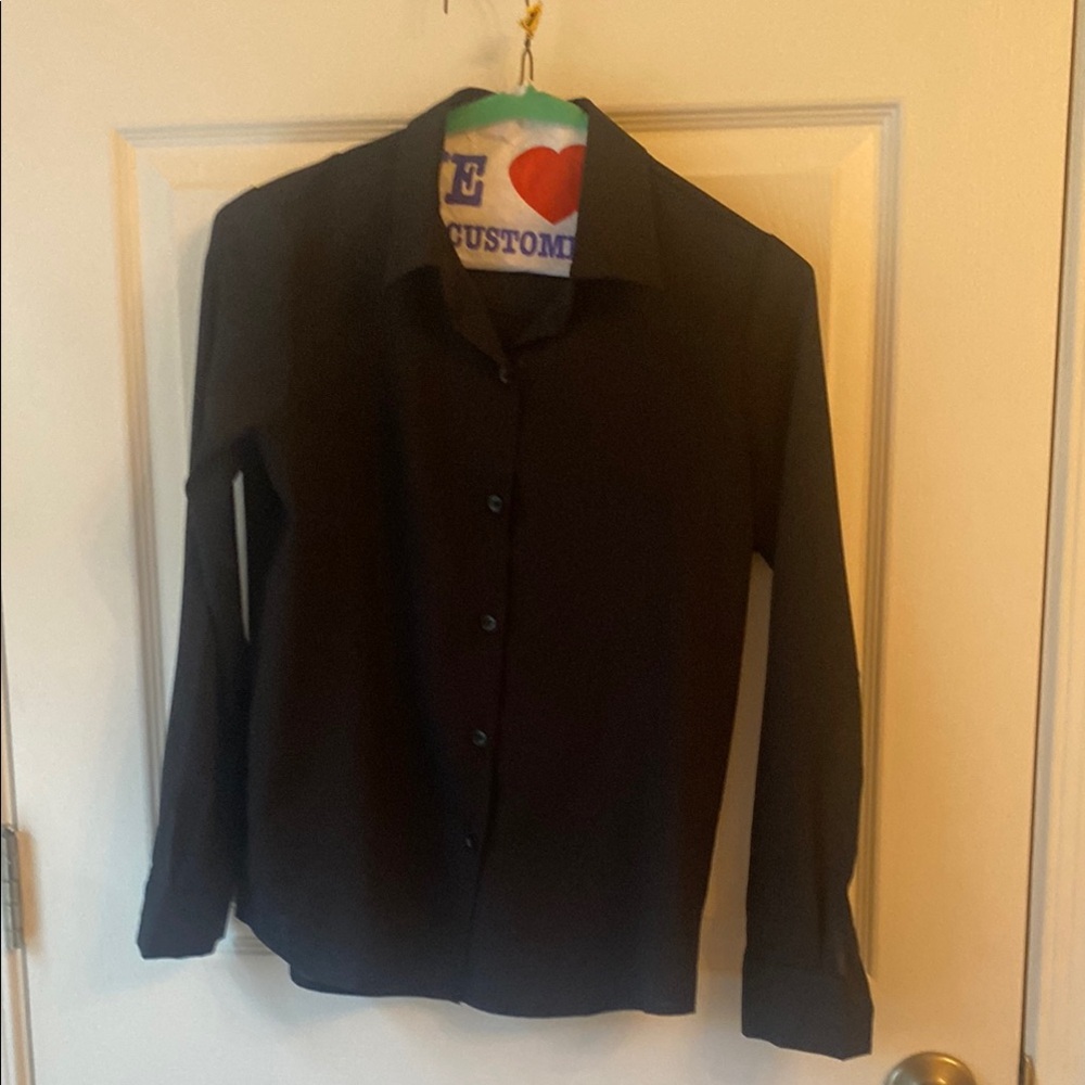 Chic Black Long Sleeve Shirt